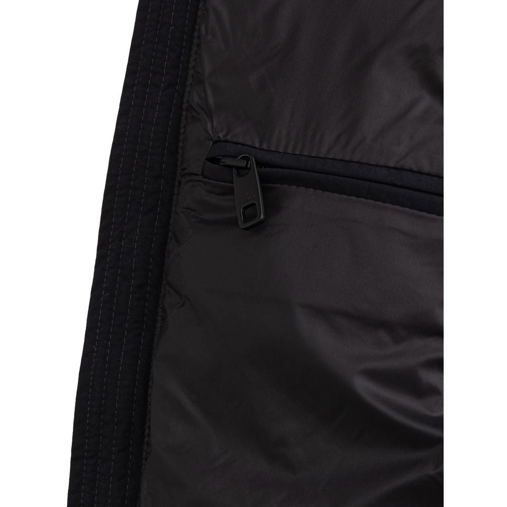 Dolce & Gabbana Hooded Black Padded Zip-Up Gilet Vest Jacket