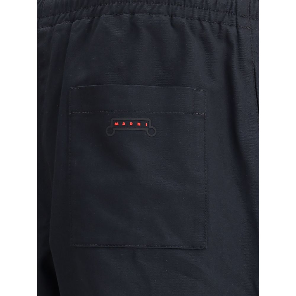 Marni Cotton Denim-Finish Pants