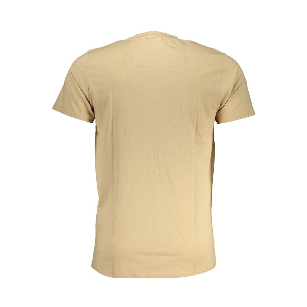 Cavalli Class Beige Cotton T-Shirt: The Ultimate Statement Piece