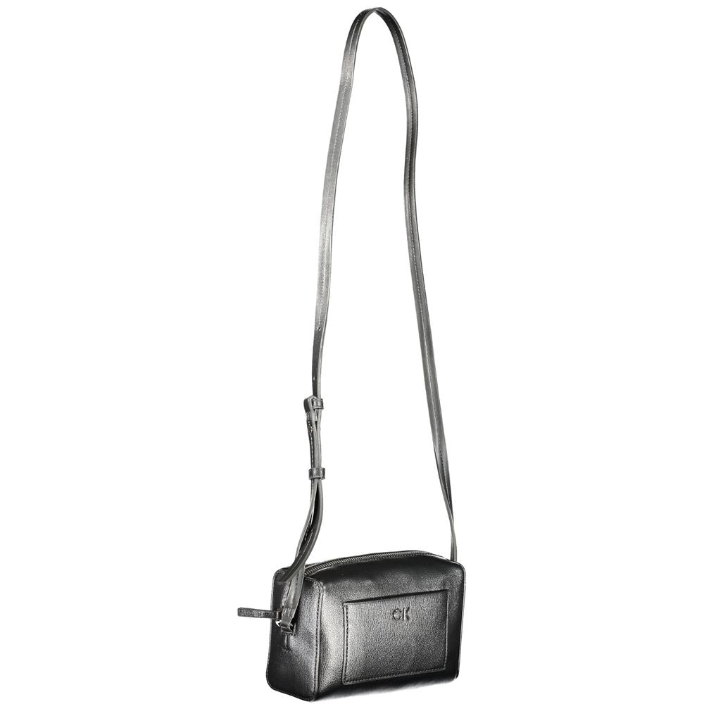 Calvin Klein Black Polyester Handbag - Effortless Style and Functionality