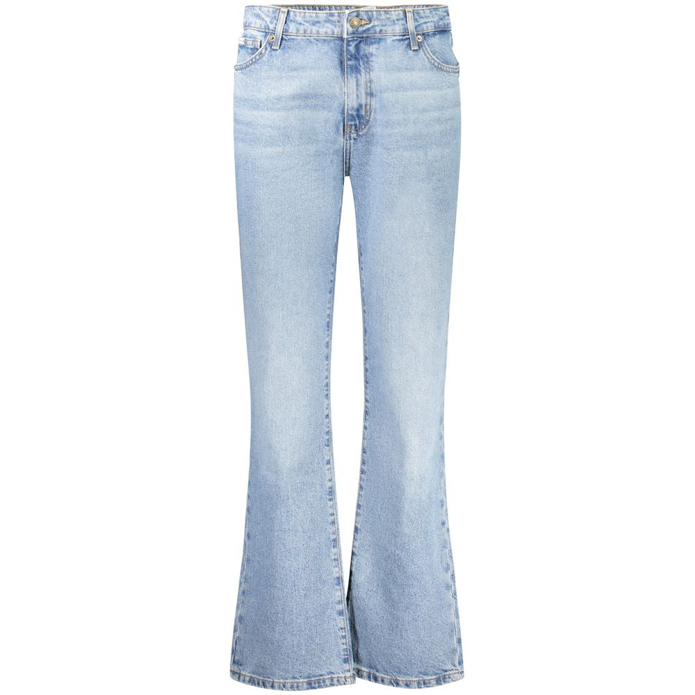 Guess Jeans Light Blue Mid Rise Straight Jeans