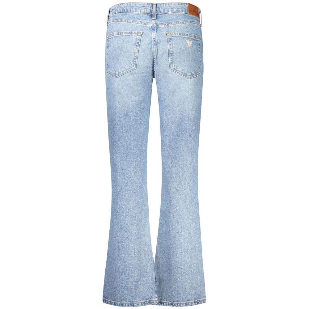 Guess Jeans Light Blue Mid Rise Straight Jeans