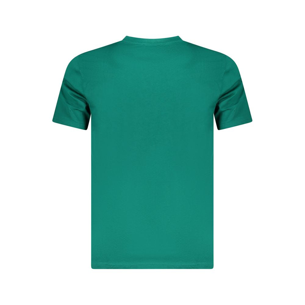 Cavalli Class Green Cotton T-Shirt - Bold and Stylish