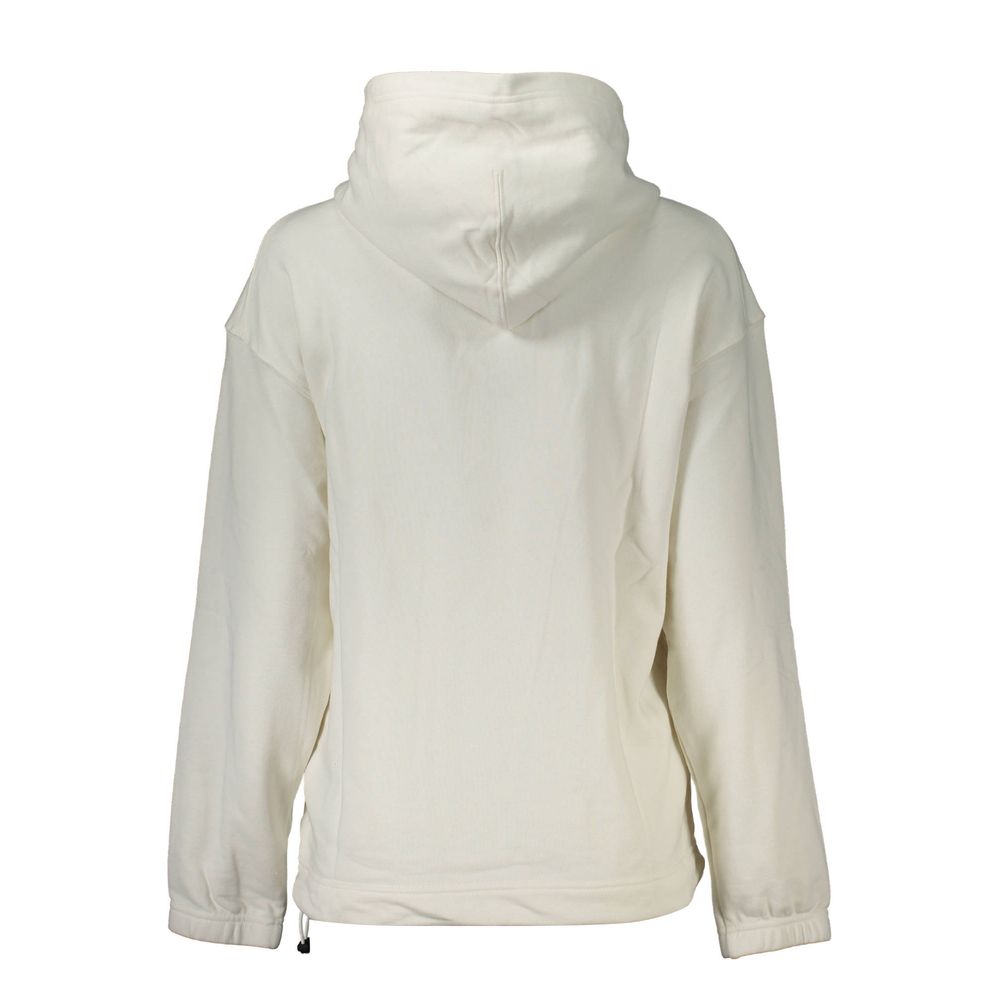 Calvin Klein White Cotton Womens Hoodie Sweater