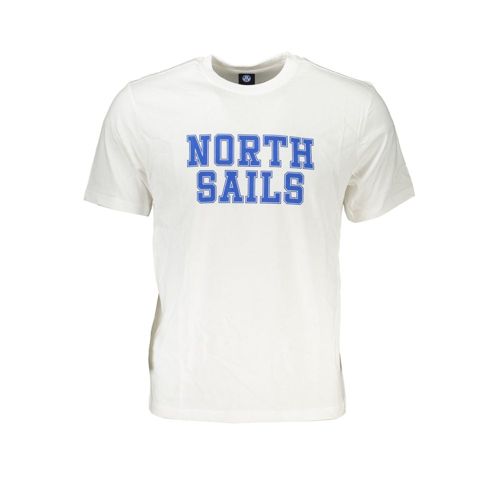 North Sails White Cotton T-Shirt for Everyday Adventurers
