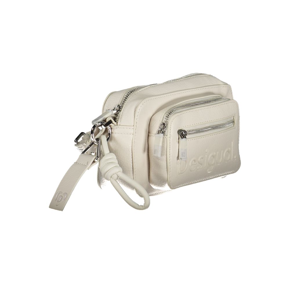 Desigual White Handbag: A Statement of Style and Function