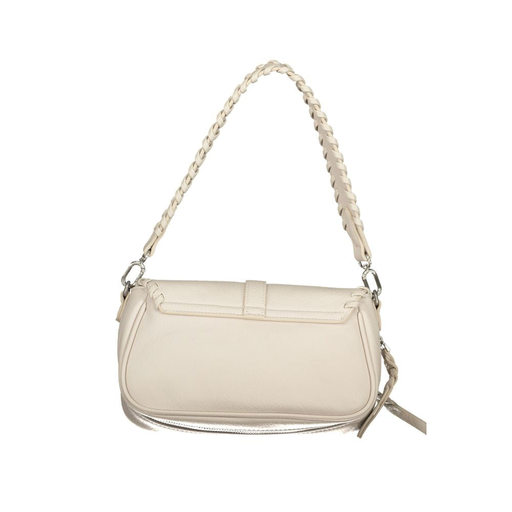 Desigual White Handbag: A Statement of Bold Elegance