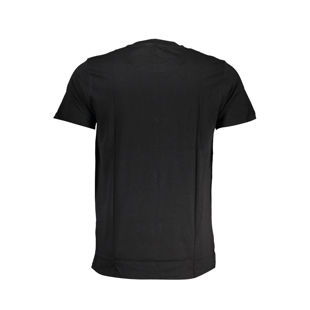 Cavalli Class Black Cotton Signature T-Shirt