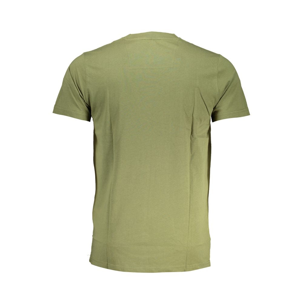 Cavalli Class Green Cotton T-Shirt - Stylish and Contemporary