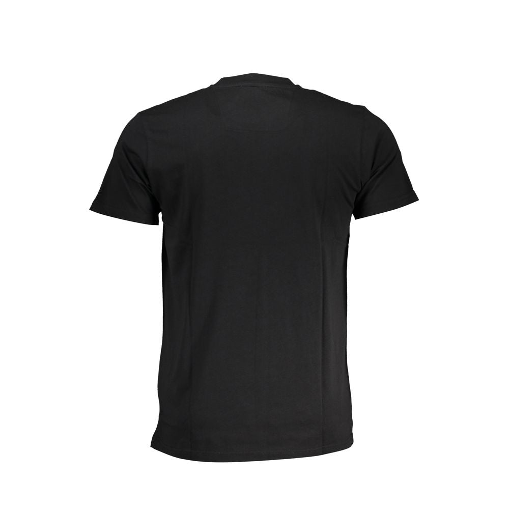 Cavalli Class Black Cotton T-Shirt: Effortless Style Meets Comfort