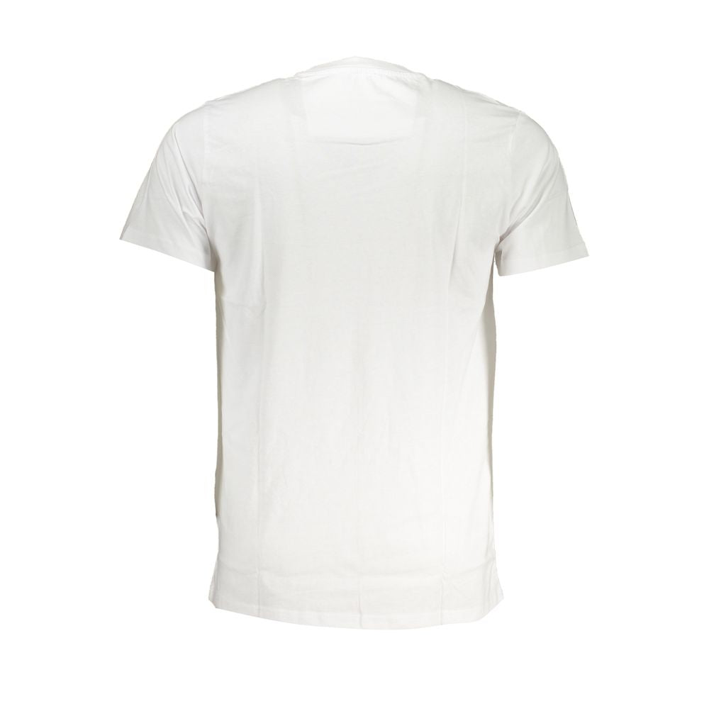 Cavalli Class White Cotton T-Shirt: Bold Style Meets Unmatched Comfort