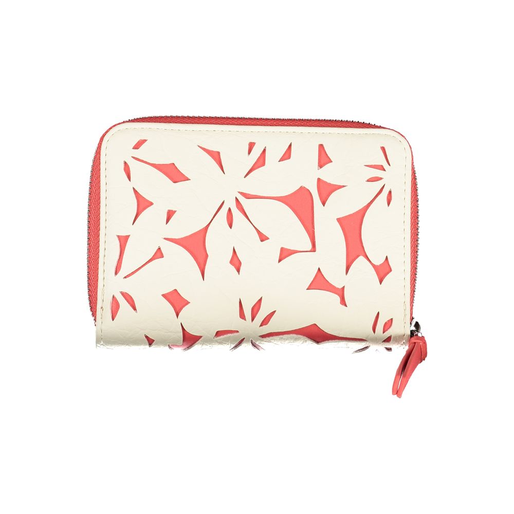 Desigual White Polyethylene Wallet – Stylish Organisation for On-the-Go