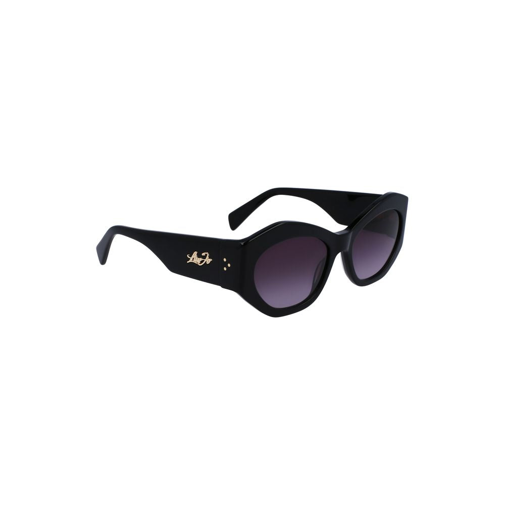 Liu Jo Black Acetate Women Sunglasses
