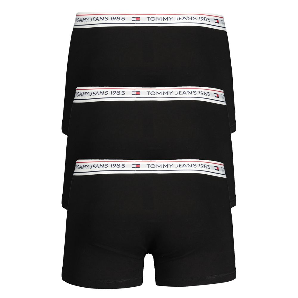 Tommy Hilfiger Black Cotton Underwear Boxer Tri-Pack