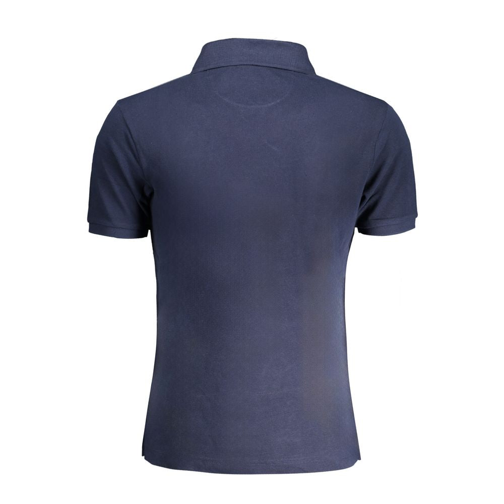 La Martina Blue Cotton Polo Shirt - Effortless Elegance in Sport
