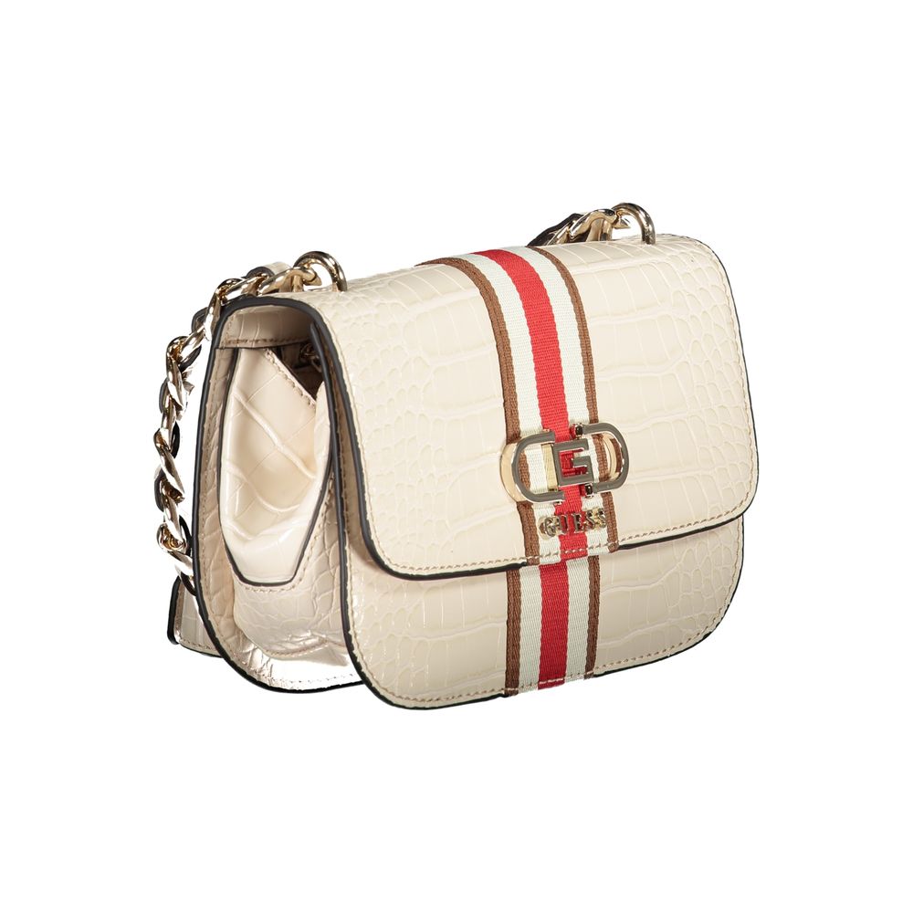 Guess Jeans Beige Polyethylene Handbag - Nelka Bag