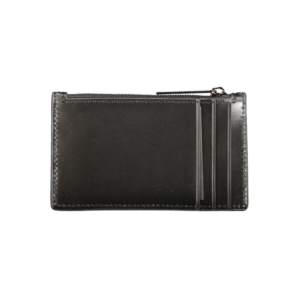Calvin Klein Black Leather Wallet - Minimalist Elegance