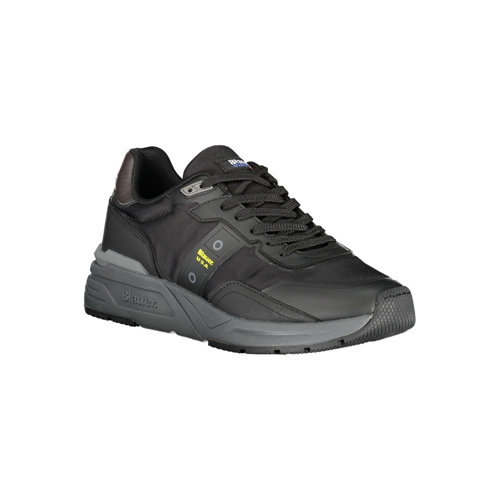 Blauer Black Polyester Sneaker - Sporty Comfort Meets Style