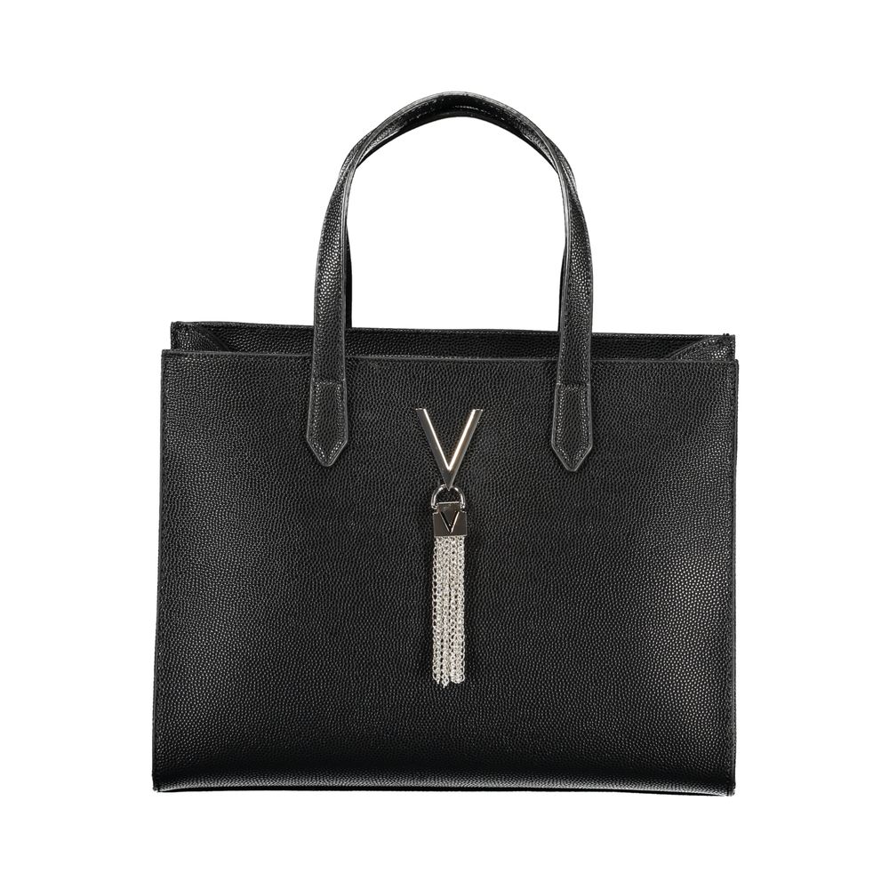 Mario Valentino Black Polyethylene Handbag with Dual Handles
