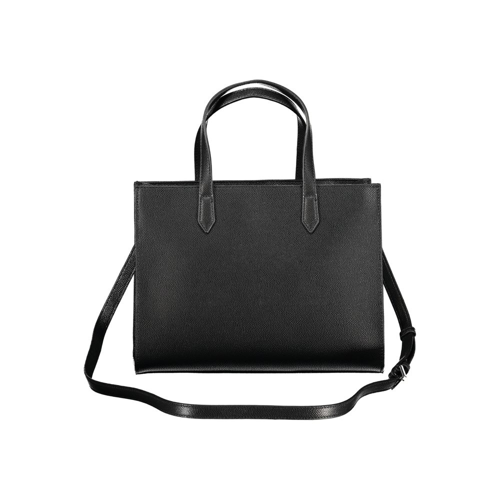 Mario Valentino Black Polyethylene Handbag with Dual Handles