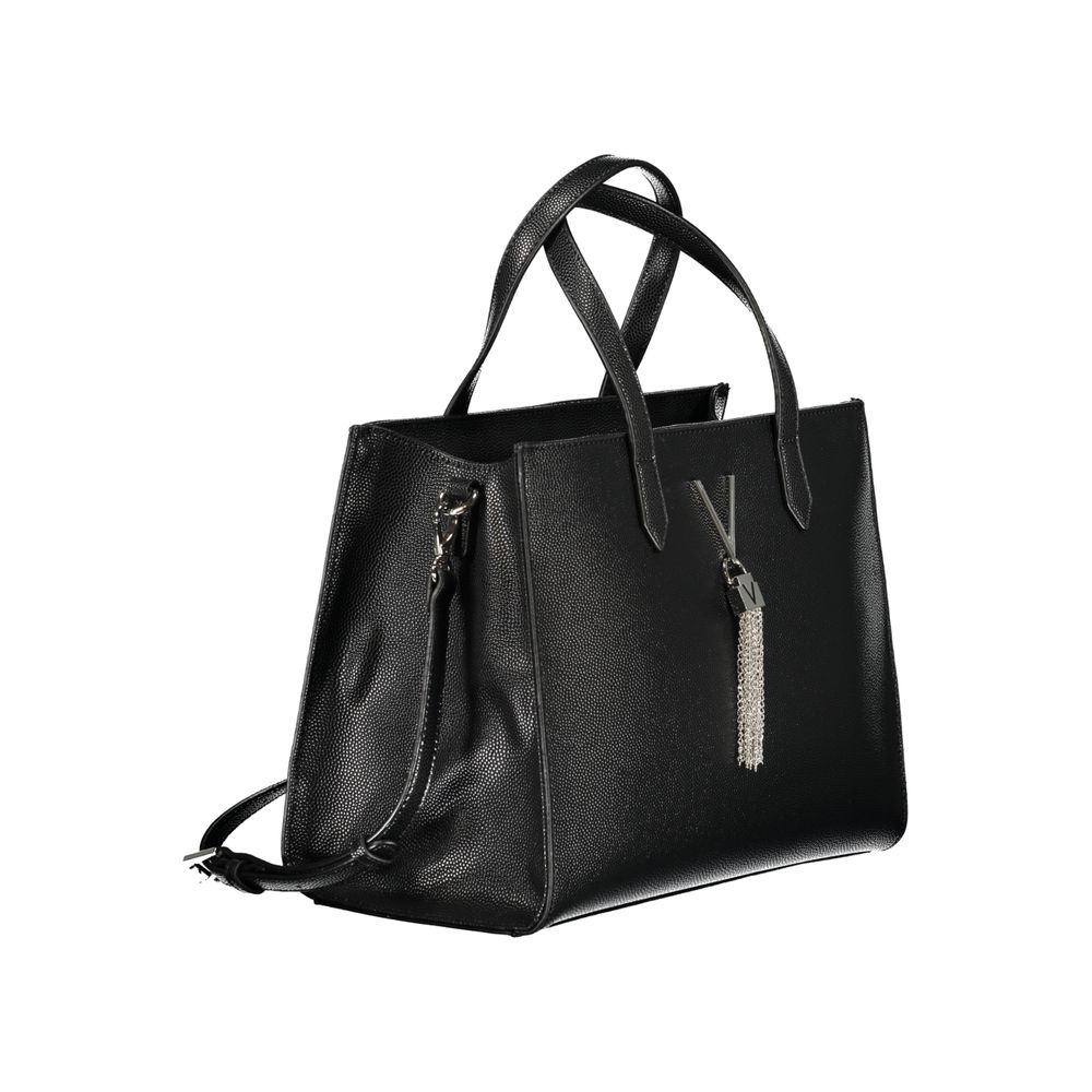 Mario Valentino Black Polyethylene Handbag with Dual Handles