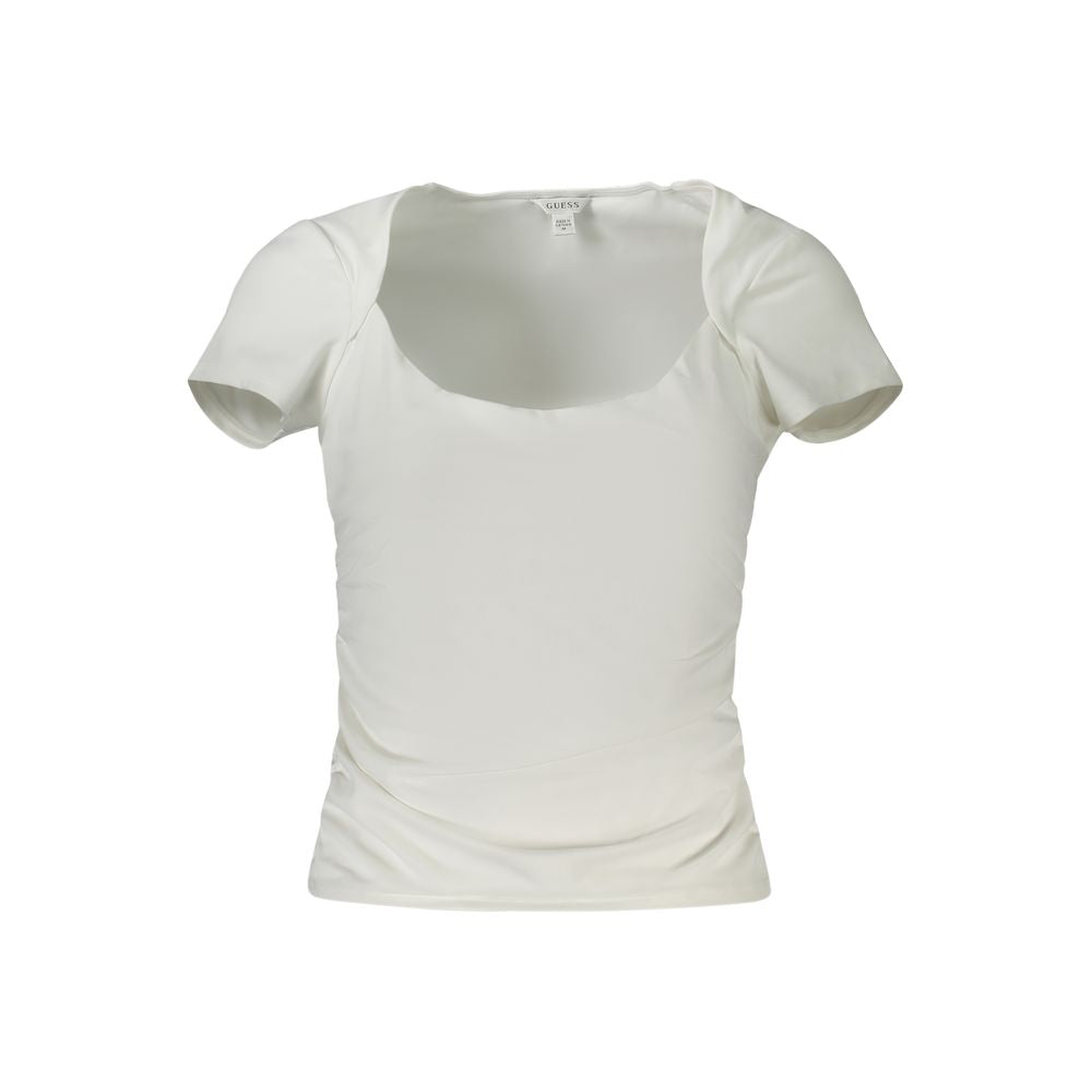 Guess Jeans White Spandex Top with Logo
