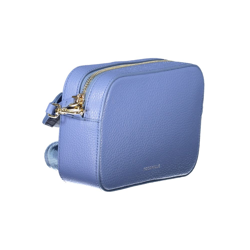 Coccinelle Light Blue Leather Women Handbag - TEBE Bag