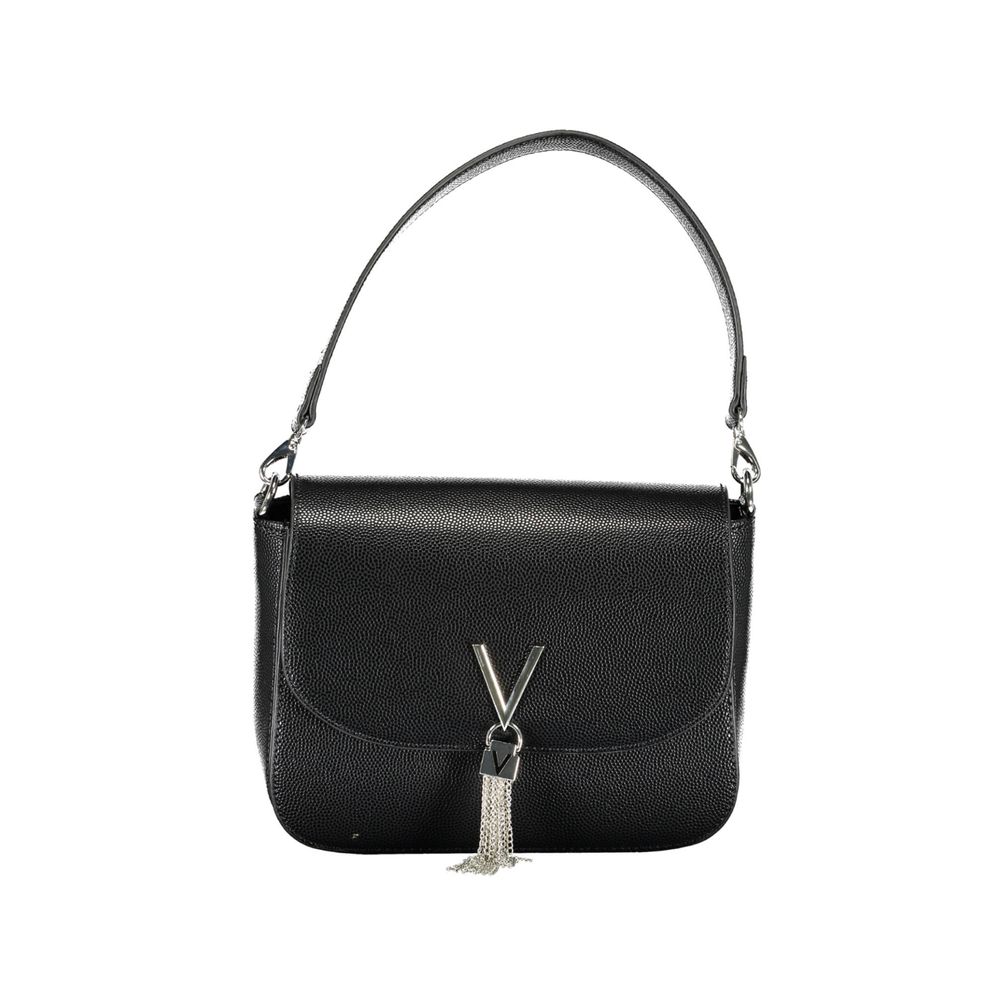 Valentino Bags Black Faux Leather Handbag with Shoulder Strap