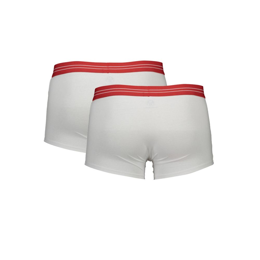 North Sails White Cotton Men Boxer Parigamba BI Pack