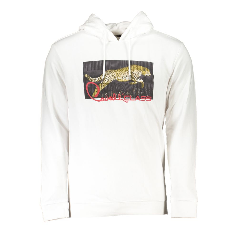 Cavalli Class White Men's Sweater