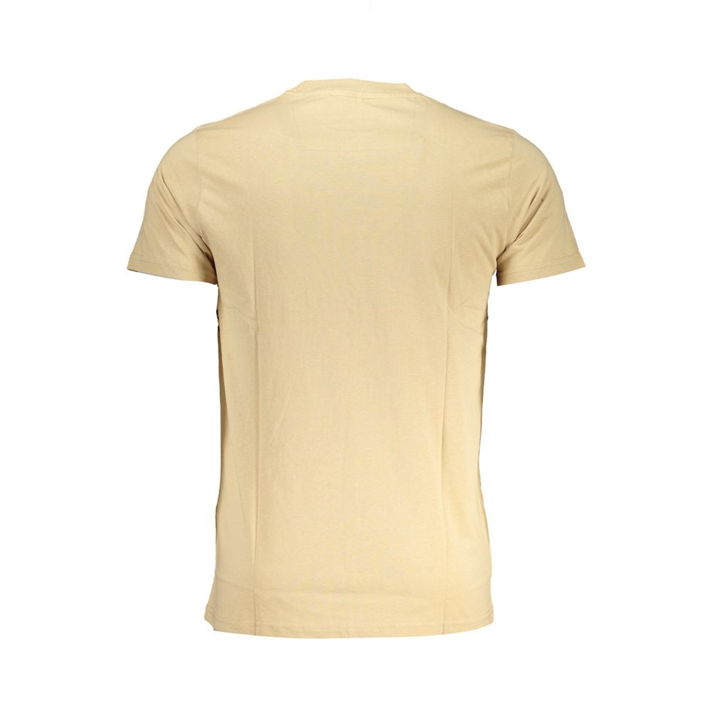Cavalli Class Beige Cotton T-Shirt - Make a Statement in Comfort and Style