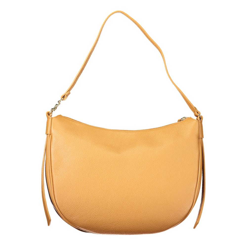 Coccinelle Brown Leather Handbag - Timeless Elegance Redefined