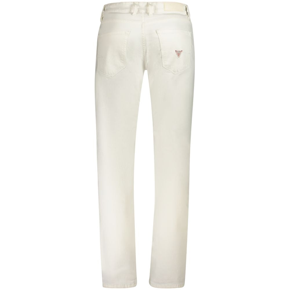 Guess Jeans White Cotton Men Jeans