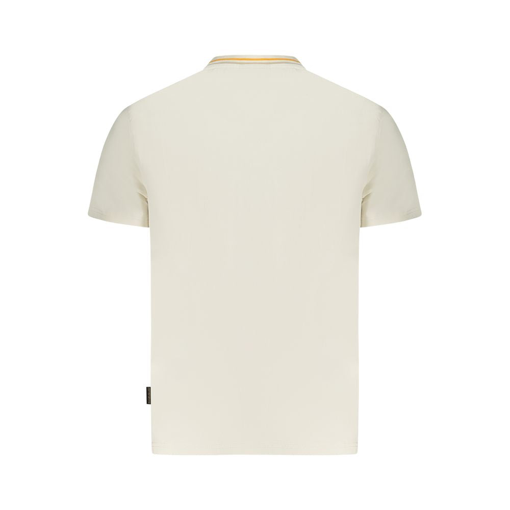 Napapijri White Cotton T-Shirt - Classic Comfort and Style