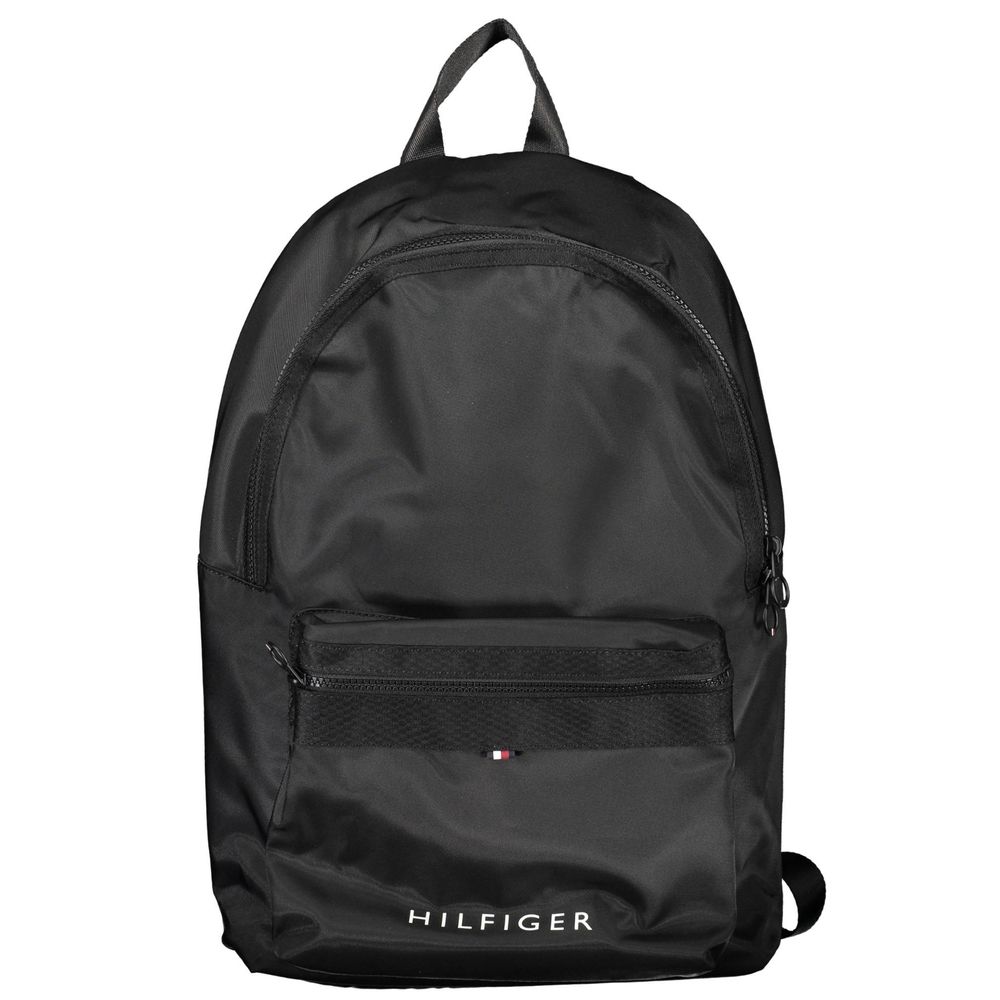 Tommy Hilfiger Black Polyester Men's Backpack