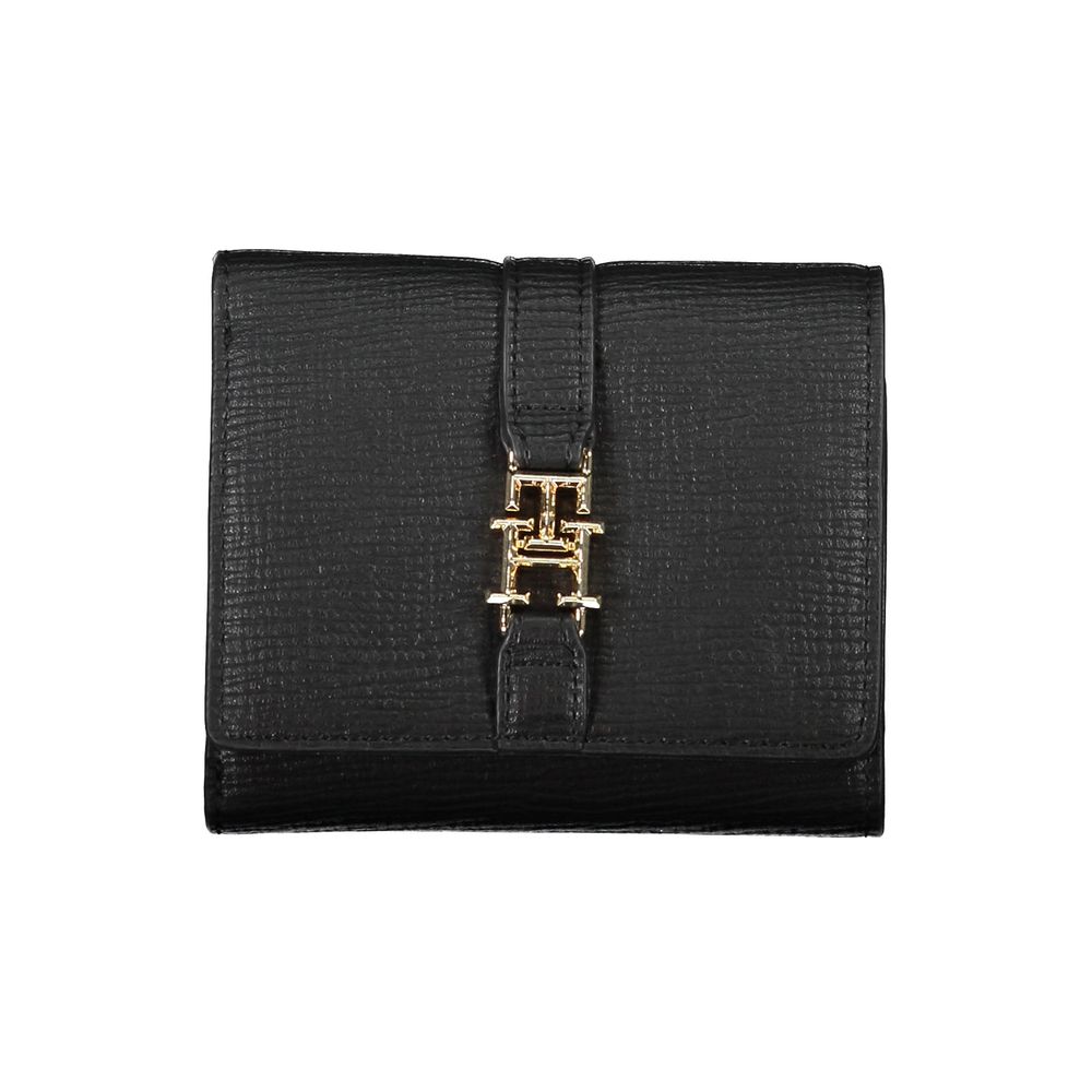 Tommy Hilfiger Black Faux Leather Women's Wallet