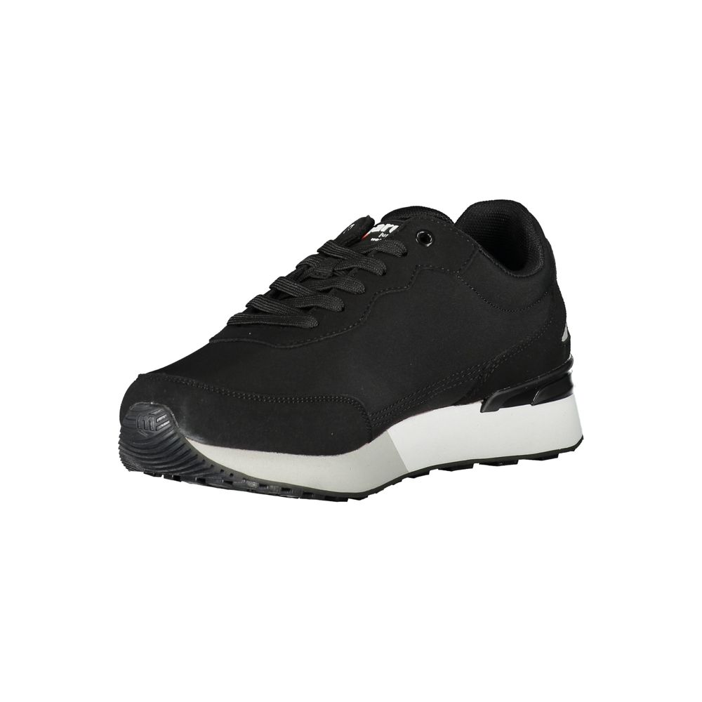 Mares Black Polyester Sneaker - Sporty Style with Contrast Details