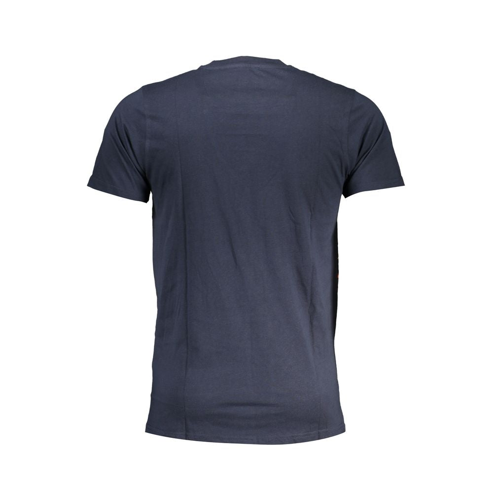 Cavalli Class Blue Cotton T-Shirt - Effortless Style and Comfort
