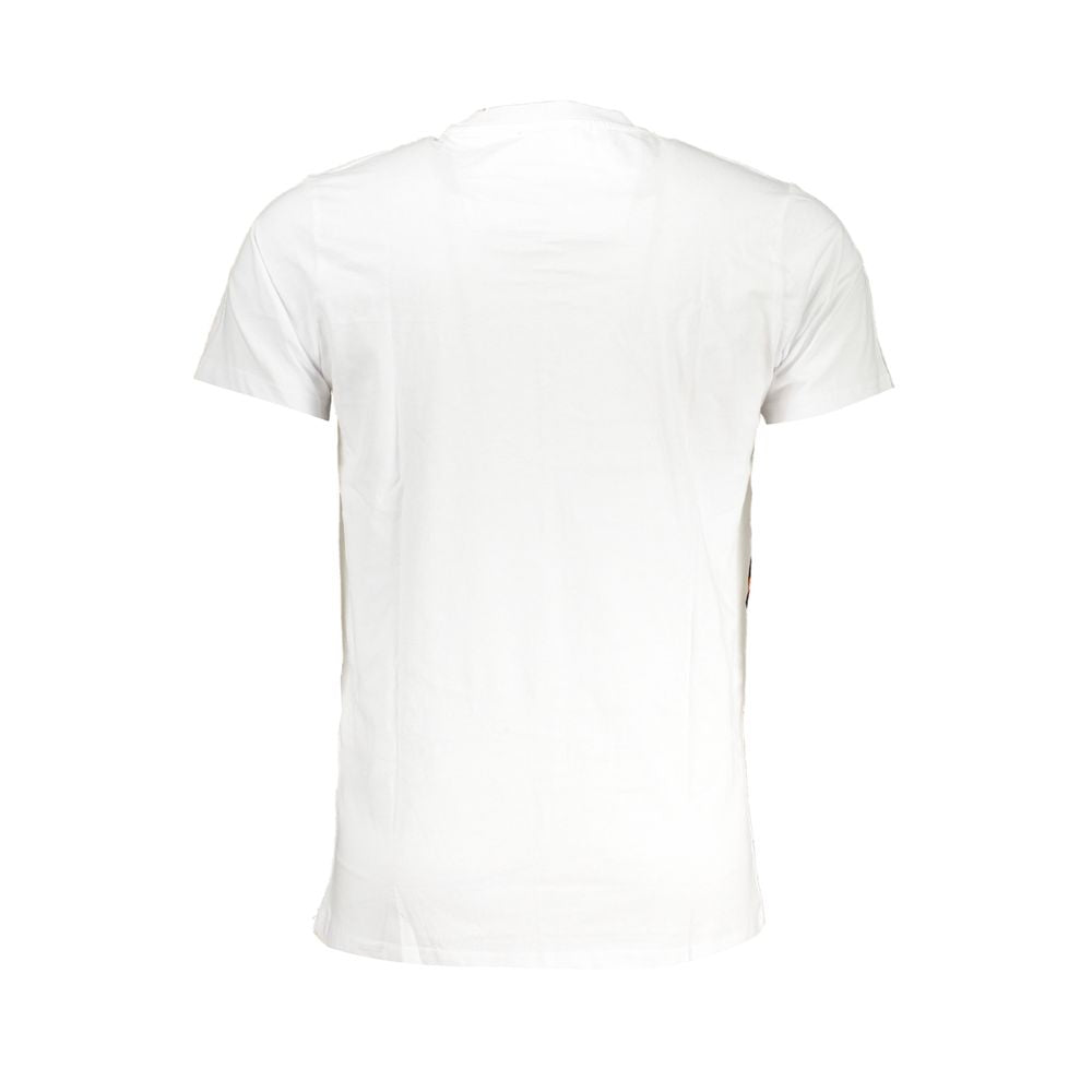 Cavalli Class White Cotton T-Shirt - Stylish Comfort Redefined