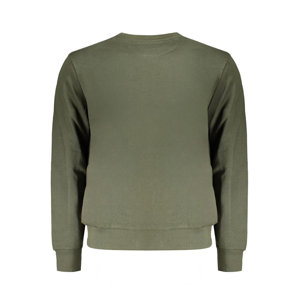 North Sails Green Cotton Sweater - Brushed Long Sleeve Sweatshirt