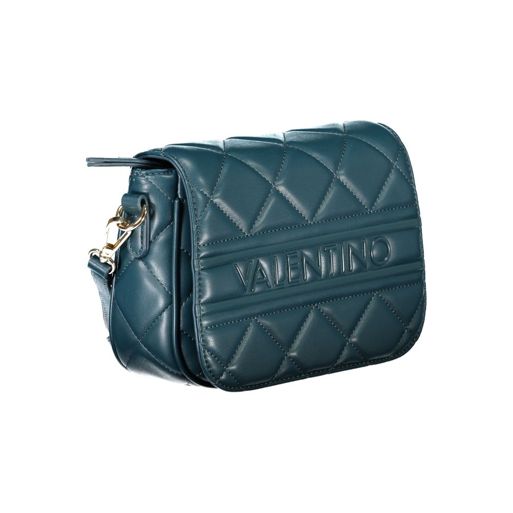 Mario Valentino Green Polyethylene Women's Handbag with Contrast Details