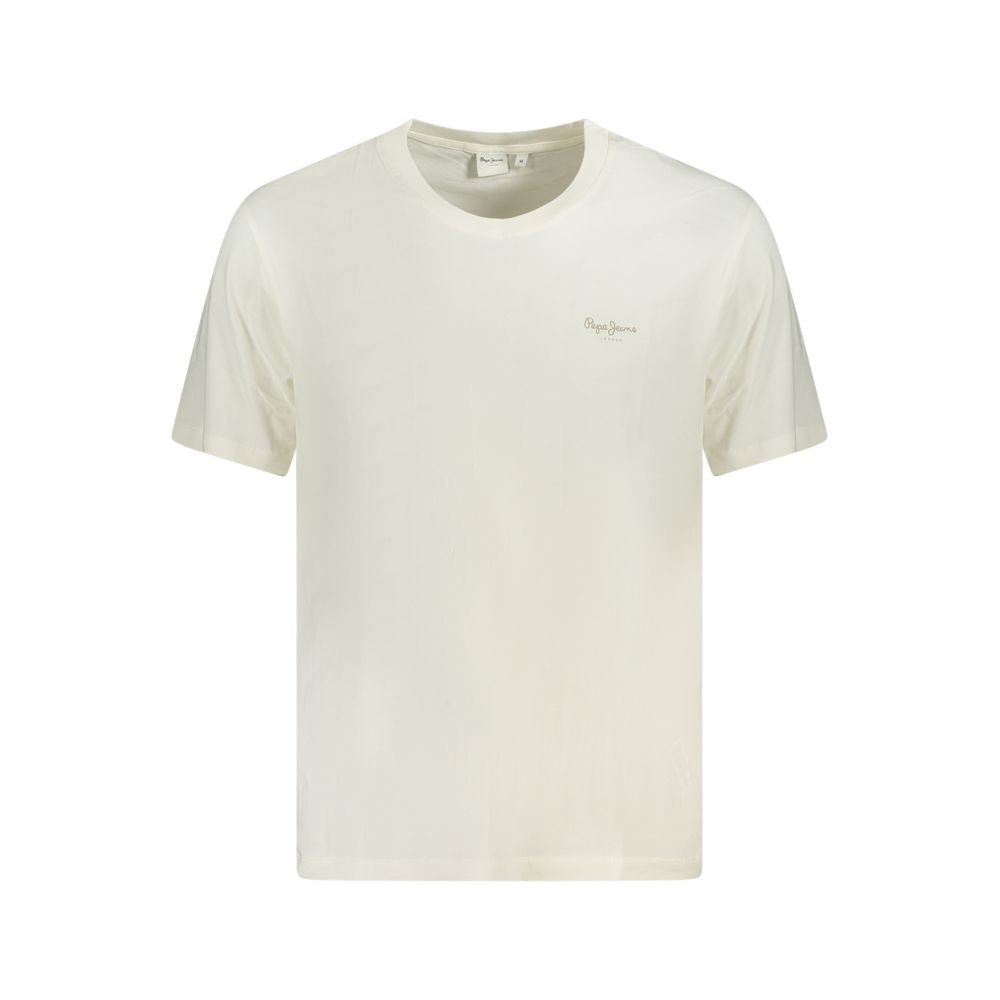 Pepe Jeans Sustainable White Cotton T-Shirt
