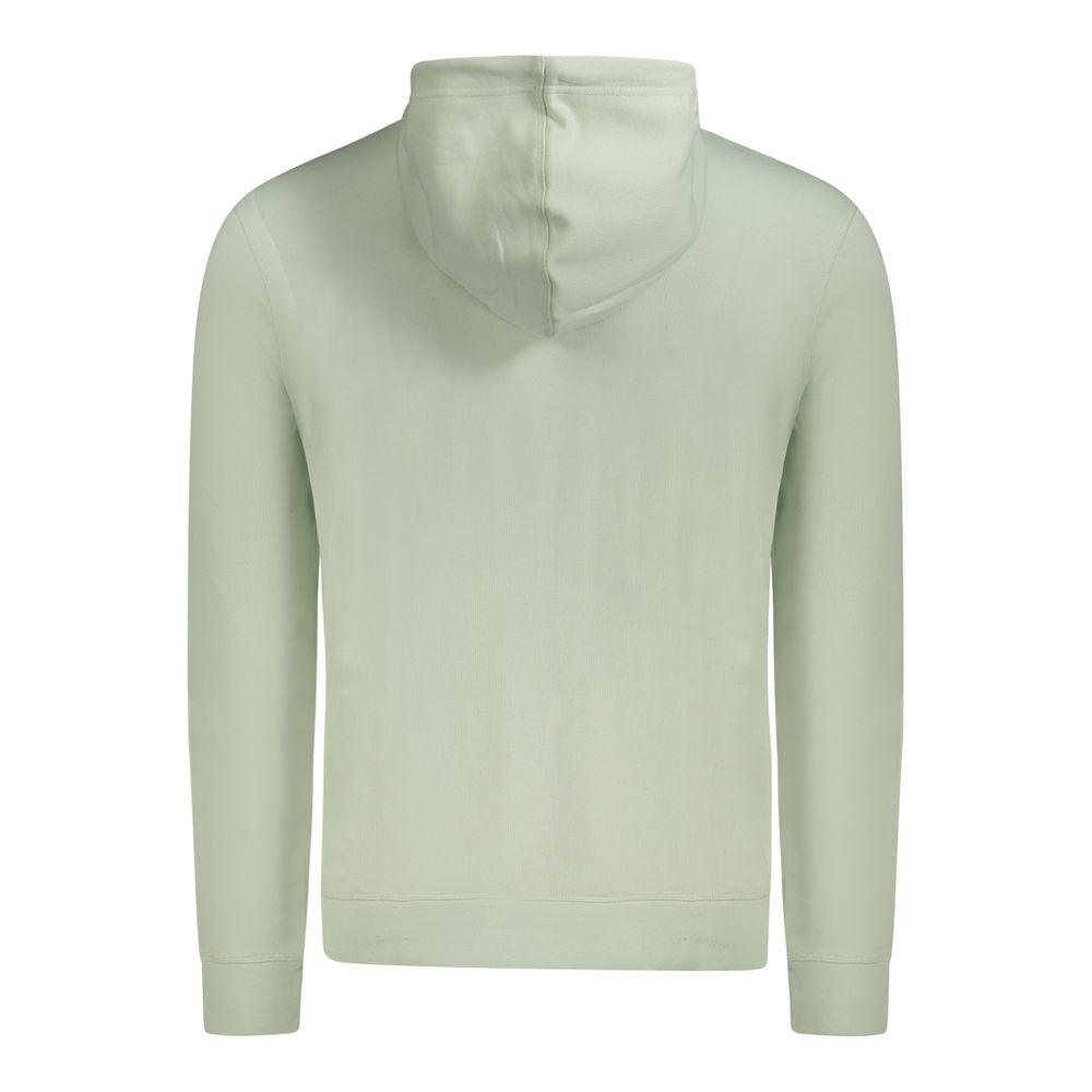 Hugo Boss Green Cotton Sweater - Long-Sleeved Hooded Sweatshirt