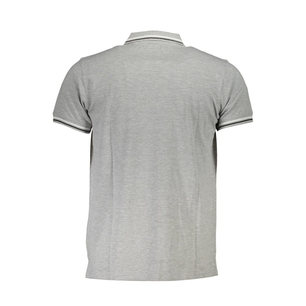 Cavalli Class Brown Cotton Men Polo Shirt