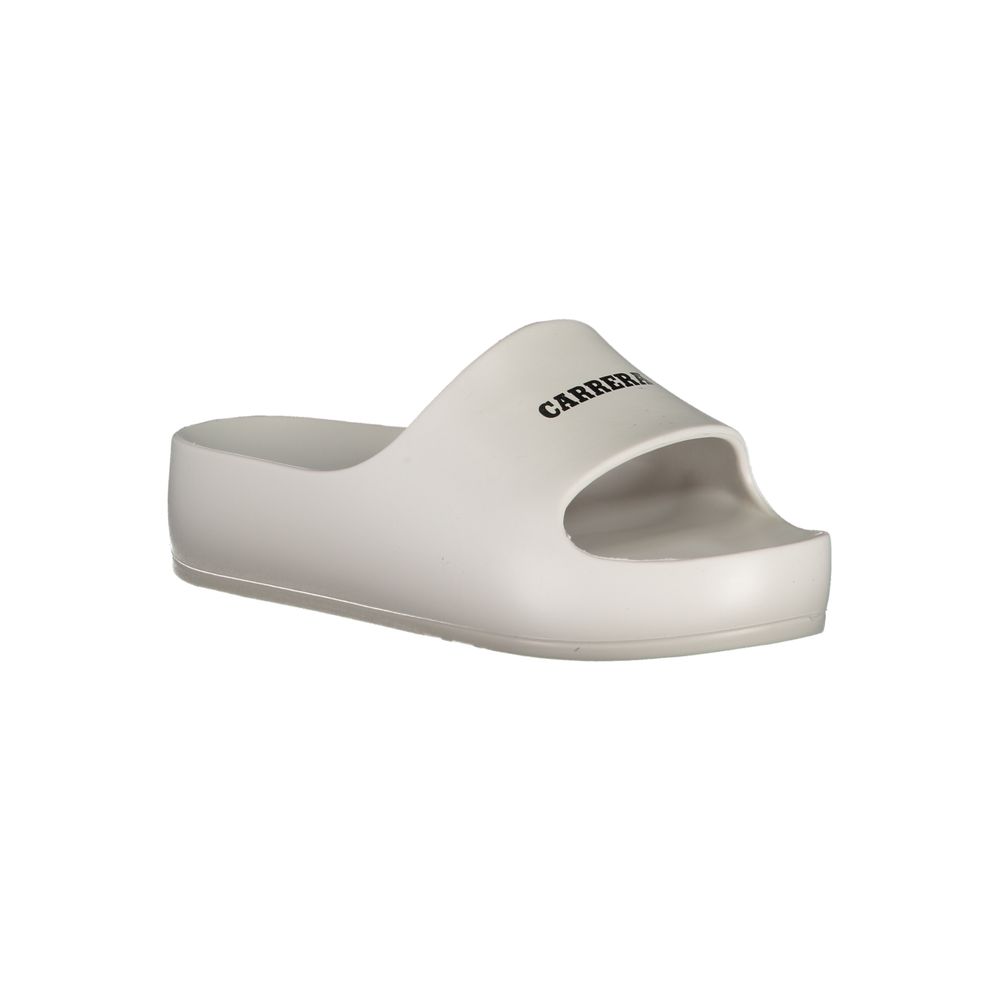 Carrera White Polyethylene Sandal with Platform