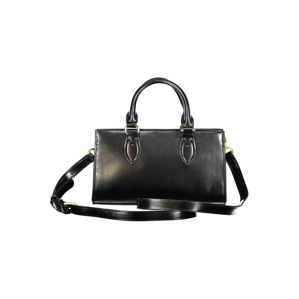 Mario Valentino Black Polyethylene Handbag with Dual Top Handles