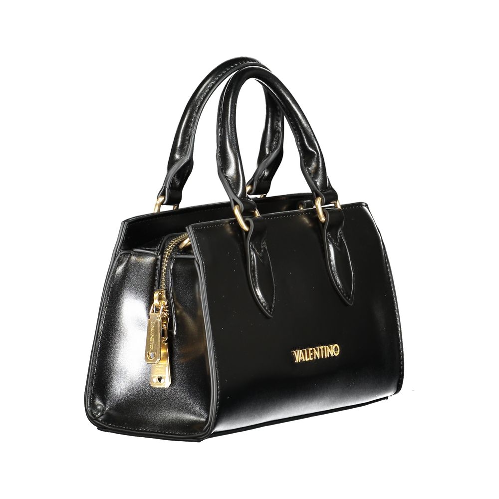 Mario Valentino Black Polyethylene Handbag with Dual Top Handles