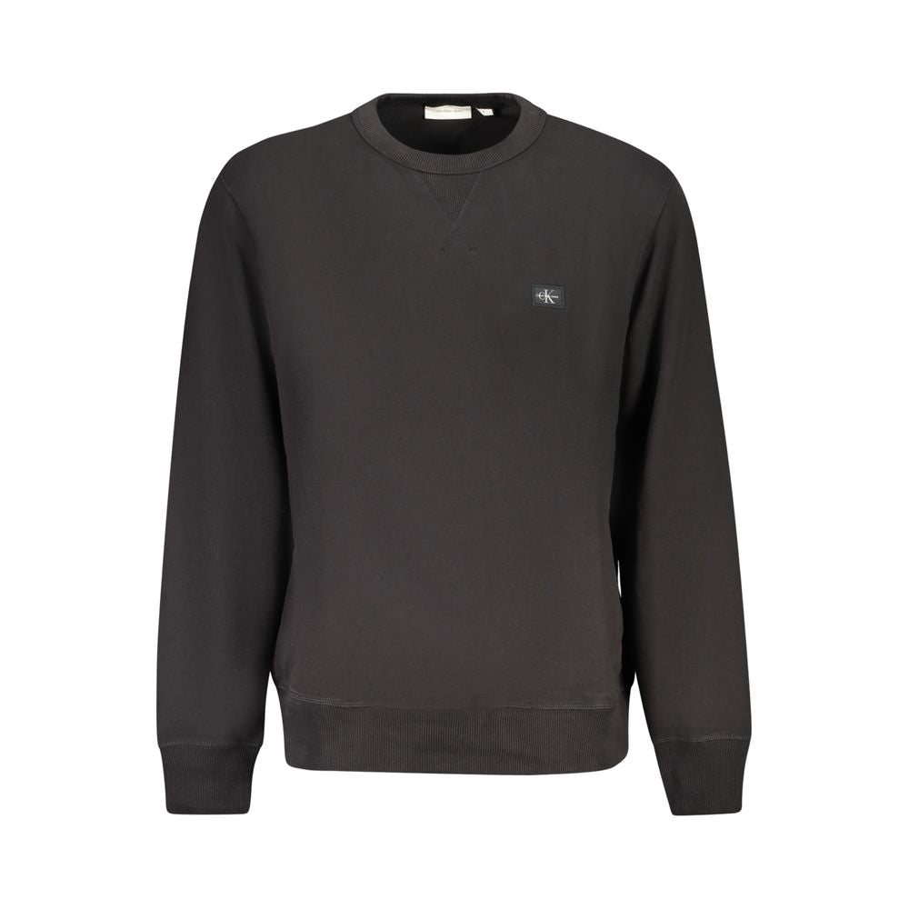 Calvin Klein Black Cotton Men's Crew Neck Sweatshirt