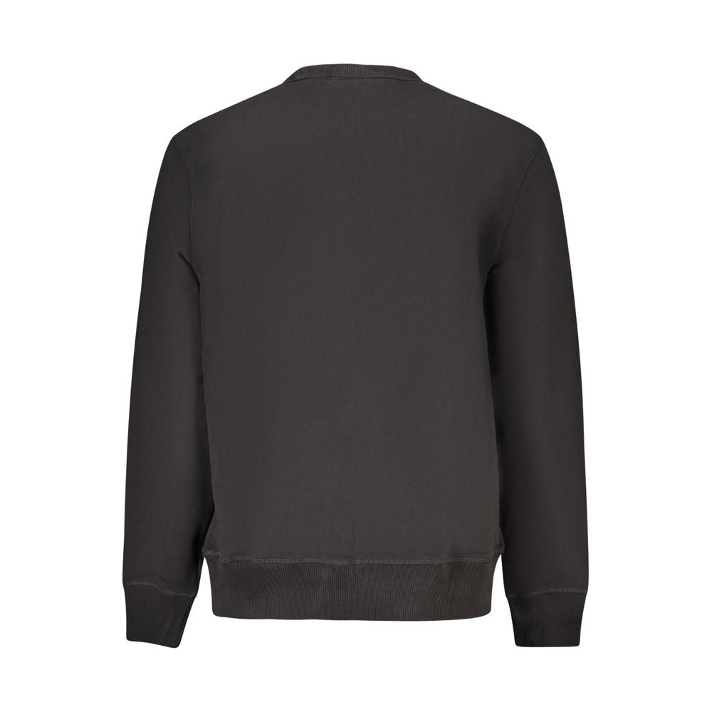 Calvin Klein Black Cotton Men's Crew Neck Sweatshirt