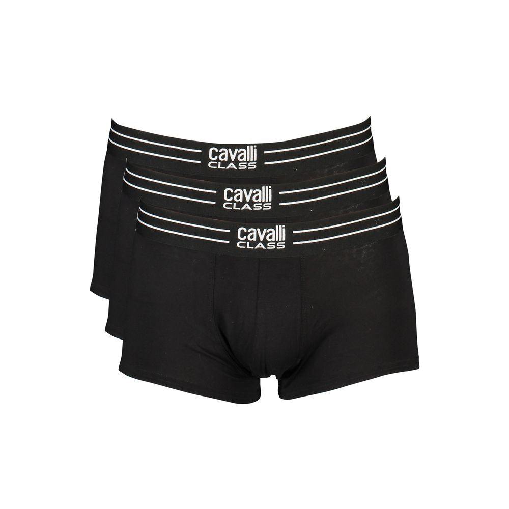 Cavalli Class Black Men's Boxer Tri-Pack